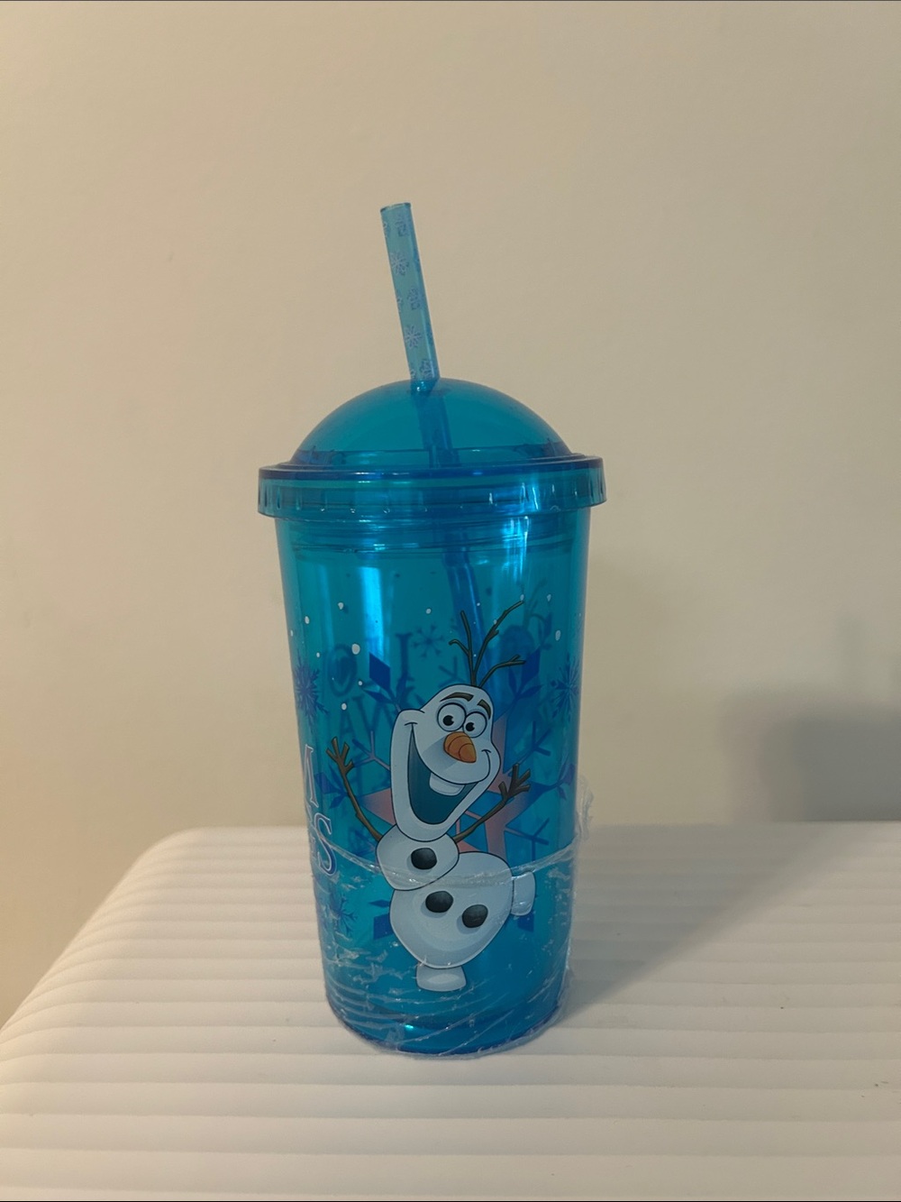 Blue Olaf Double-Wall Tumbler with Straw
